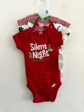 ONESIES Brand Infant Christmas 3 Piece Set | Size Newborn
